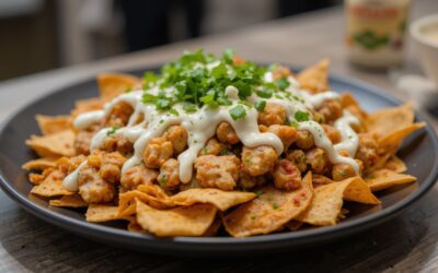 Loaded Buffalo Chicken Nachos